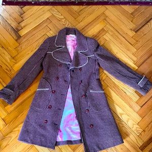 Penguin pink tweed coat